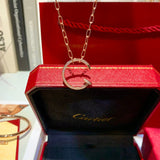 Close-up detail view of Cartier unisex jewelry piece