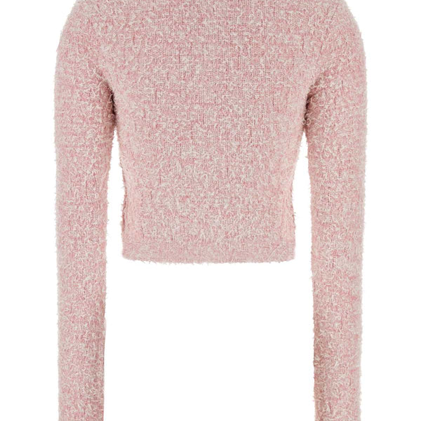 Balenciaga Sweaters? BALENCIAGA Mini Cropped Tweed Cardigan Luxury Designer Knit Sweater
