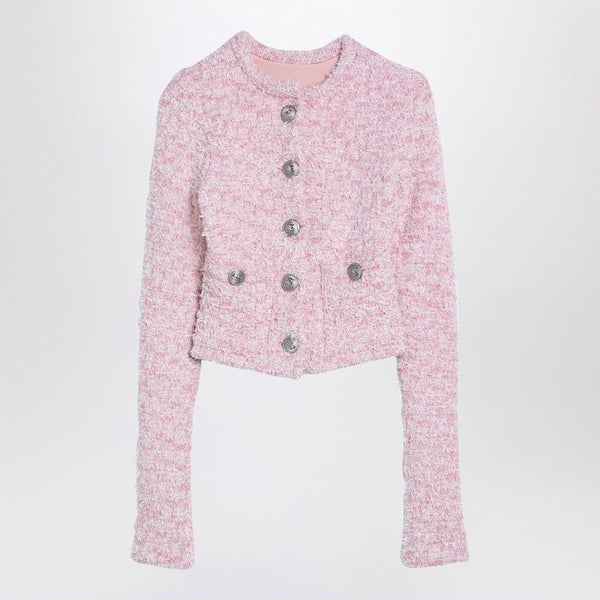 Balenciaga Sweaters? BALENCIAGA Mini Cropped Tweed Cardigan Premium Casual Designer Knitwear