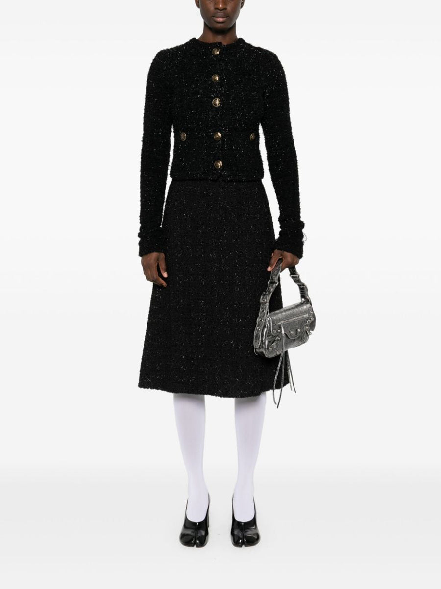 Balenciaga Jackets- BALENCIAGA Cropped Bouclé Jacket Stylish Everyday Designer Outerwear