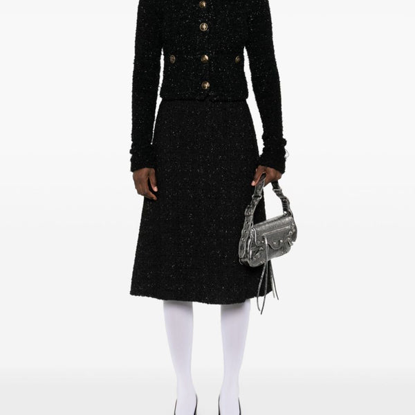 Balenciaga Jackets- BALENCIAGA Cropped Bouclé Jacket Stylish Everyday Designer Outerwear