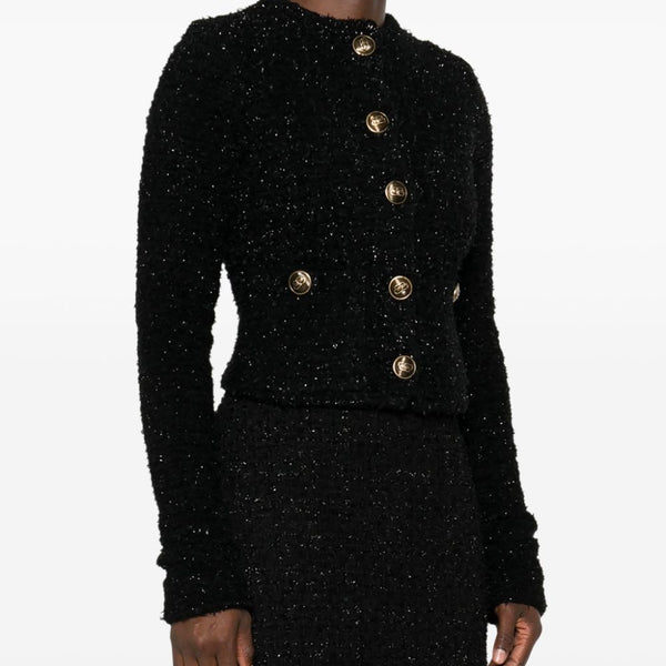 Balenciaga Jackets- BALENCIAGA Cropped Bouclé Jacket Stylish Everyday Designer Outerwear