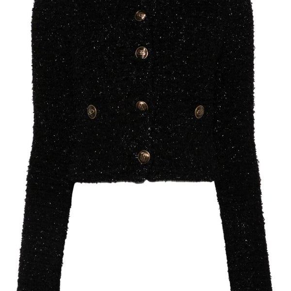 Balenciaga Jackets- BALENCIAGA Cropped Bouclé Jacket Stylish Everyday Designer Outerwear