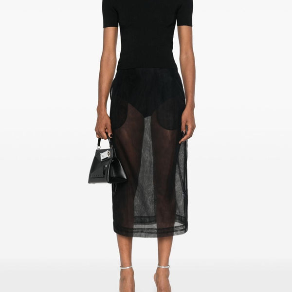 Balenciaga Sweaters? BALENCIAGA Open-Knit Wool Top for Women Luxury Designer Knit Sweater
