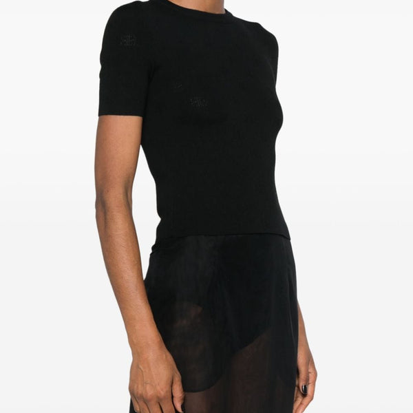 Balenciaga Sweaters? BALENCIAGA Open-Knit Wool Top for Women Luxury Designer Knit Sweater