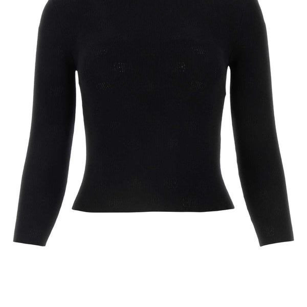Balenciaga Sweaters? BALENCIAGA Wool Blend Cropped Sweater Luxury Designer Knit Sweater