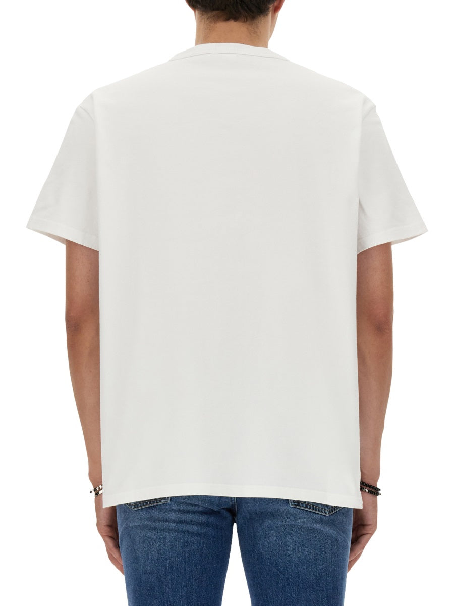 Alexander McQueen tee shirts side profile designer luxury fashion