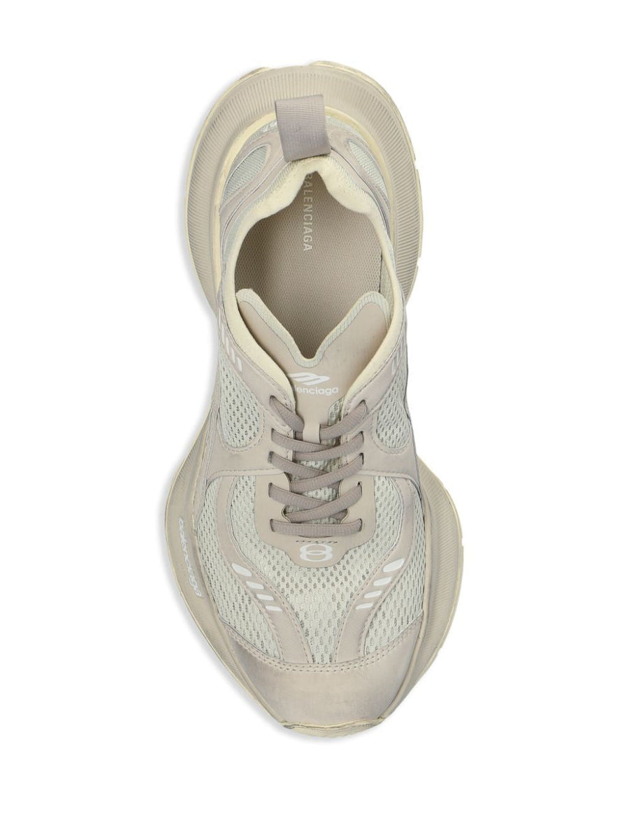 Close-up of Balenciaga sneakers hardware and fine stitching