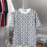 Back view of Louis Vuitton cotton t-shirt with monogram-inspired silhouette
