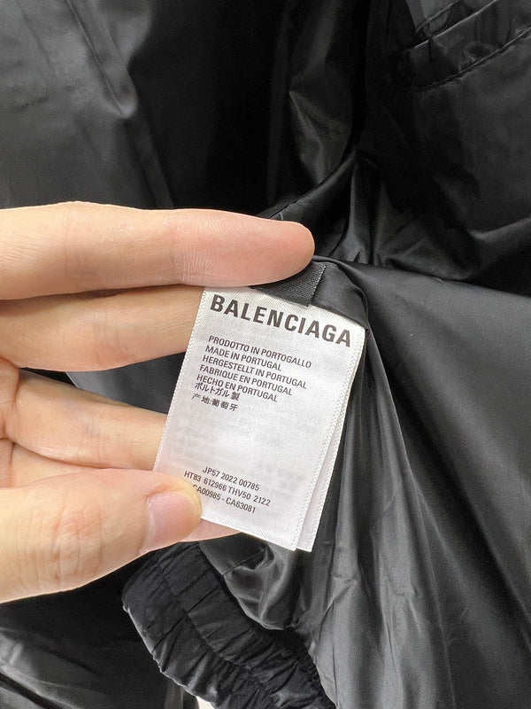 Close-up of Balenciaga designer clothing craftsmanship