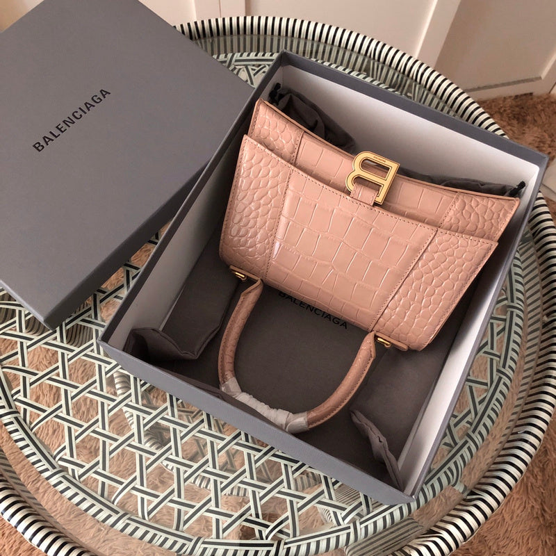 Front view of classic structured women's handbag – women's statement bag