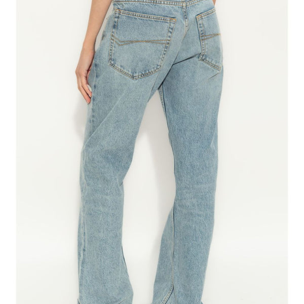 Balenciaga Jeans- BALENCIAGA Low-Waist Classic Denim Jeans for Women - Long Length Premium Designer Denim Jeans