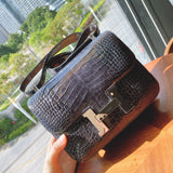 Statement handbag styled for everyday wear
