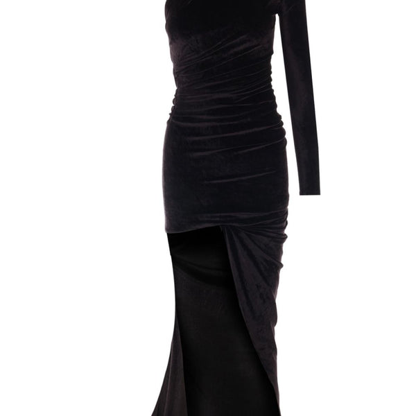 Balenciaga Dresses? BALENCIAGA Velvet Long Dress for Women - SS25 Luxury Party Occasion Dress