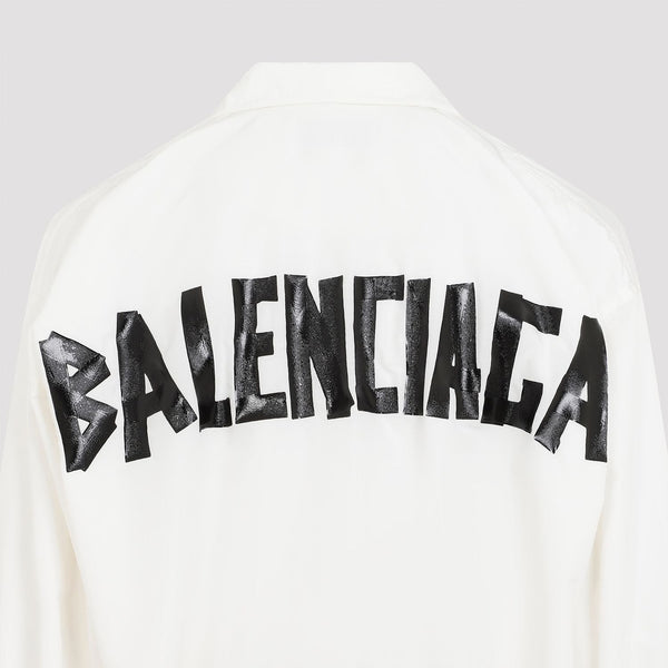 Balenciaga Jackets? BALENCIAGA Oversized Track Jacket with New Tape Type Logo Stylish Everyday Designer Outerwear