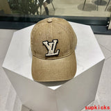 Close-up detail view of Louis Vuitton unisex cap