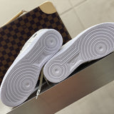 Nike clean off-white luxury sneakers view 8 chunky sole construction