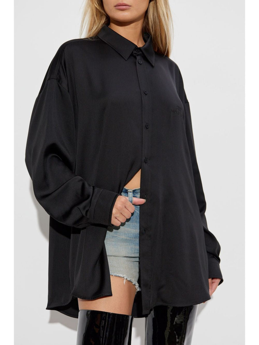 Balenciaga Tops- BALENCIAGA Embroidered Logo Shirt for Women Premium Designer Casual Top
