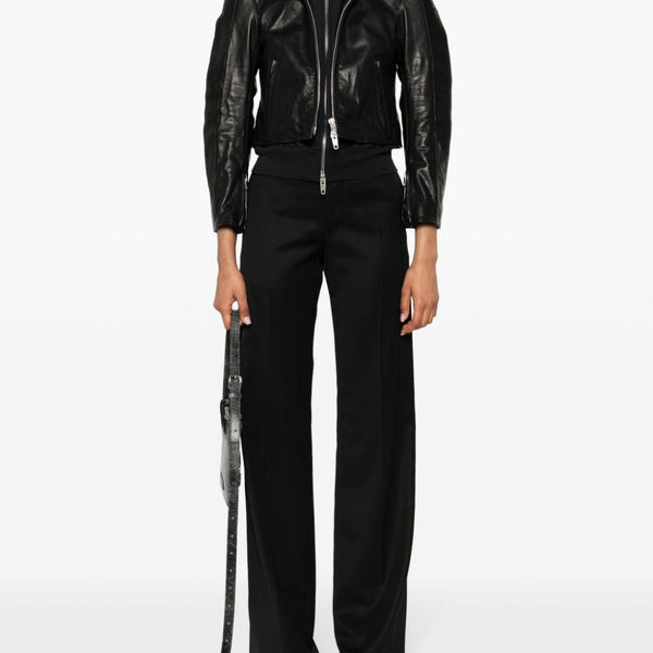 Balenciaga Pants? BALENCIAGA Women's Straight Cut Wool Trousers Premium Designer Casual Trousers