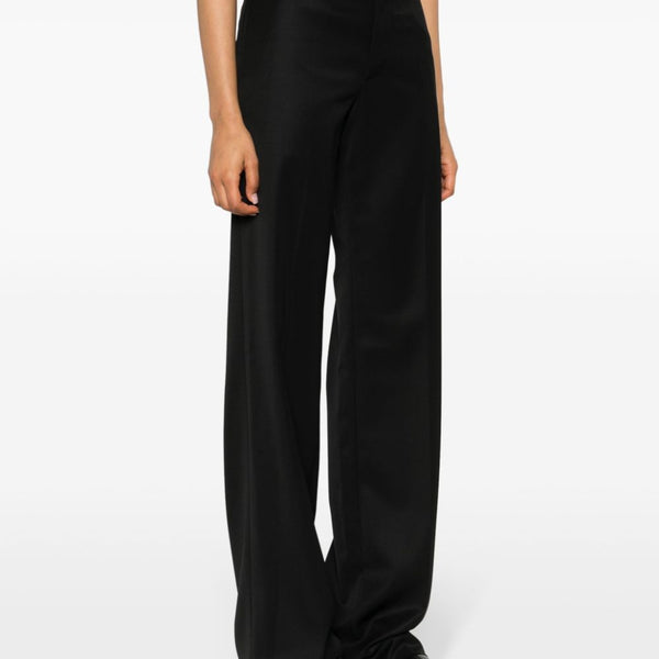 Balenciaga Pants? BALENCIAGA Women's Straight Cut Wool Trousers Premium Designer Casual Trousers