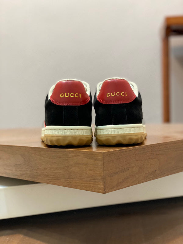 Gucci fresh white-and-black luxury sneakers view 9 sleek tonal finish