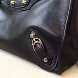 Understated Premium PU Leather Handbag - Statement Silhouette | Women's Statement Accessory #972 - interior view (image 6) of designer-inspired handbag
