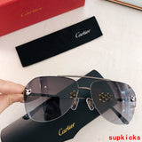 Angled view of Cartier unisex sunglasses