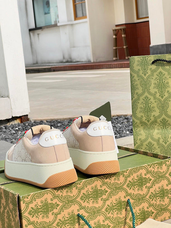 Gucci two-tone luxury sneakers view 6 streetwear statement look