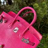 Understated bag shown from front angle