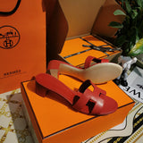 Hermès Grey Ankle Strap Sandals - Detail Shot of Craftsmanship