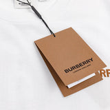 Close-up of Burberry t-shirt craftsmanship