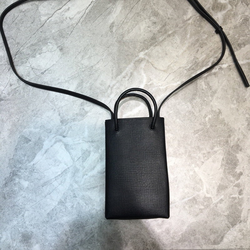 Polished Faux Leather Handbag - Sleek Minimalist Lines | Women's Statement Accessory #1062 - close-up detail shot (image 3) of designer-inspired handbag