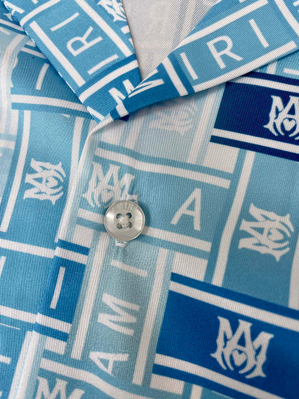 Close-up of Amiri t-shirt craftsmanship