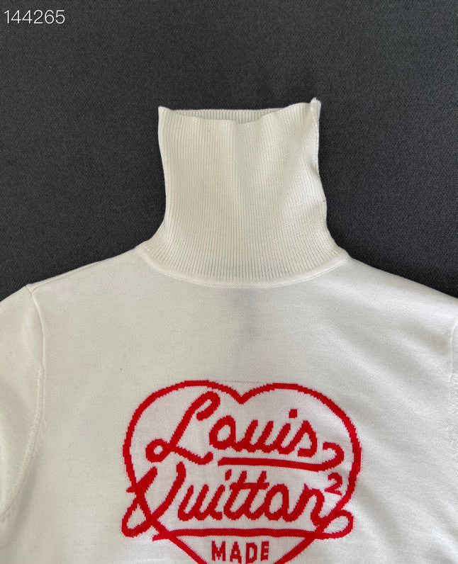 Back view of Louis Vuitton luxury clothing with everyday silhouette