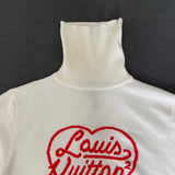 Back view of Louis Vuitton luxury clothing with everyday silhouette