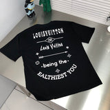 Front view of Louis Vuitton cotton t-shirt with relaxed-fit cut