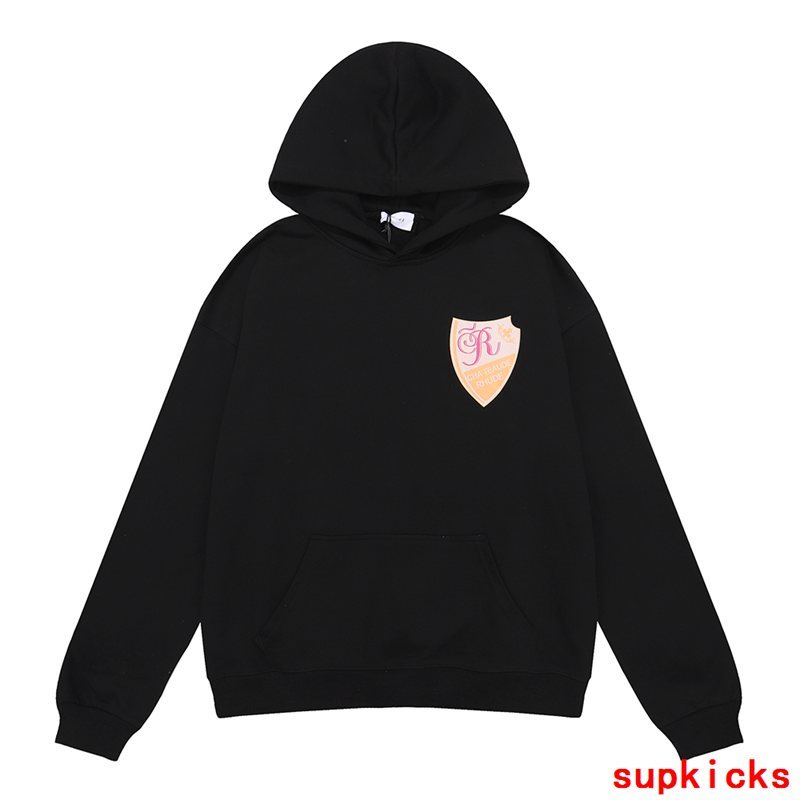 Side profile of Rhude luxury clothing with streetwear-inspired cut