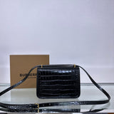 Bold Vegan Leather Handbag - Smooth Faux-Leather Exterior | Women's Fashion Handbag #1088 - hardware and detail close-up (image 5) of designer-inspired handbag