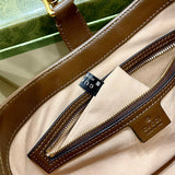 Handle and strap detail of sleek signature women's handbag – women's premium purse