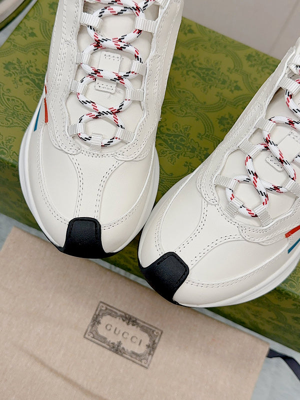 Gucci tonal black luxury sneakers view 9 premium leather build