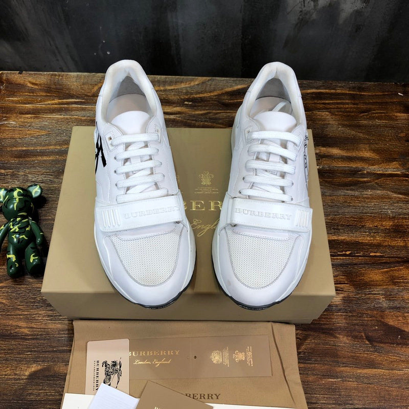 Burberry White Platform Heels - Sole Detail View