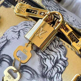 Back view of modern structured women's handbag – women's premium purse