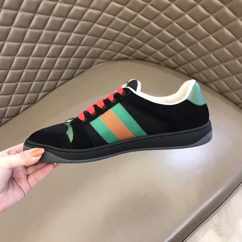 Gucci sneakers detailed view showing premium designer craftsmanship