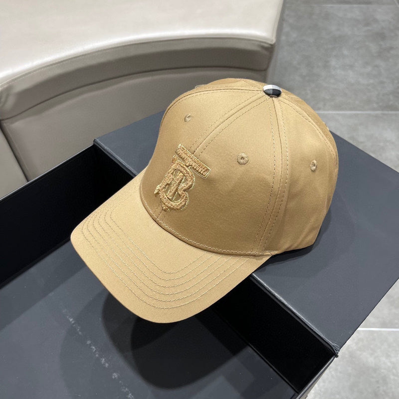 Close-up detail view of Burberry unisex cap