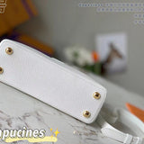 Back view of structured refined women's handbag – women's designer-style accessory