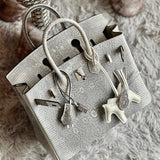  structured bag close-up of hardware and finish