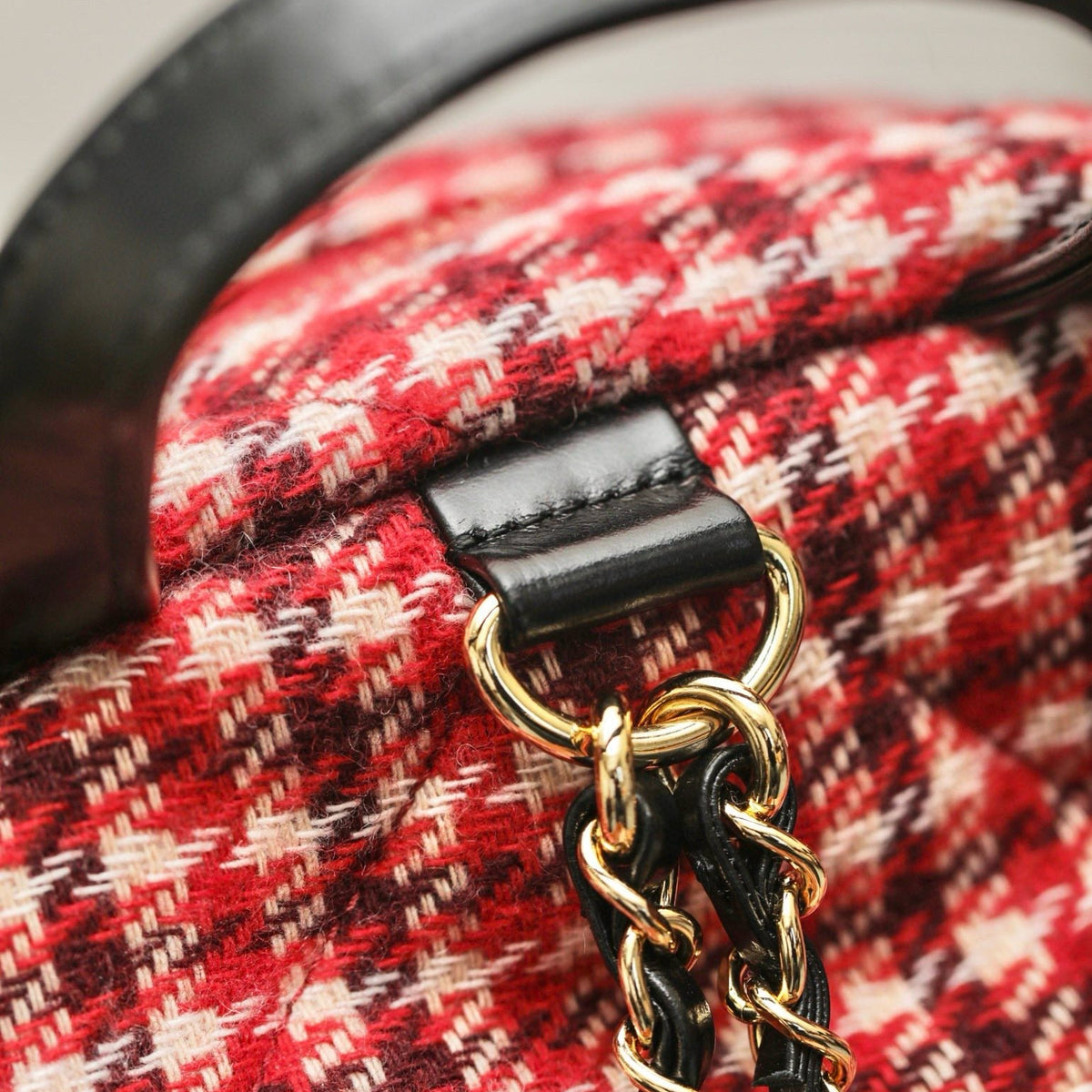 Chanel Tweed Backpack detail shot – authentic designer craftsmanship