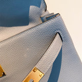  structured bag close-up of hardware and finish