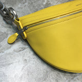 Bold Faux Leather Handbag - Smooth Faux-Leather Exterior | Women's Luxury Handbag #734 - alternate angle view (image 8) of designer-inspired handbag