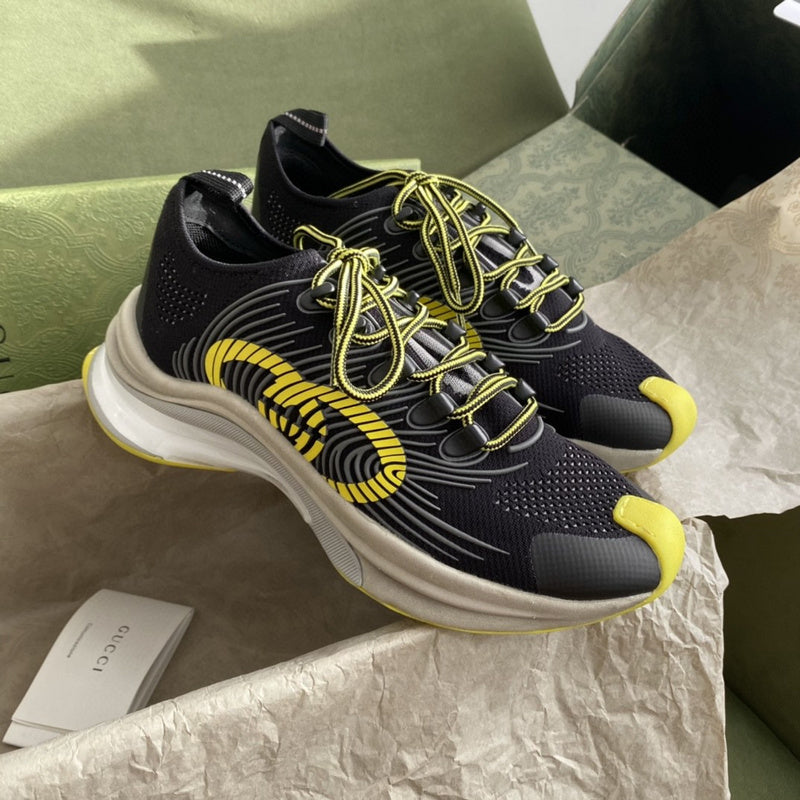 Gucci classic monochrome luxury sneakers view 7 everyday casual design